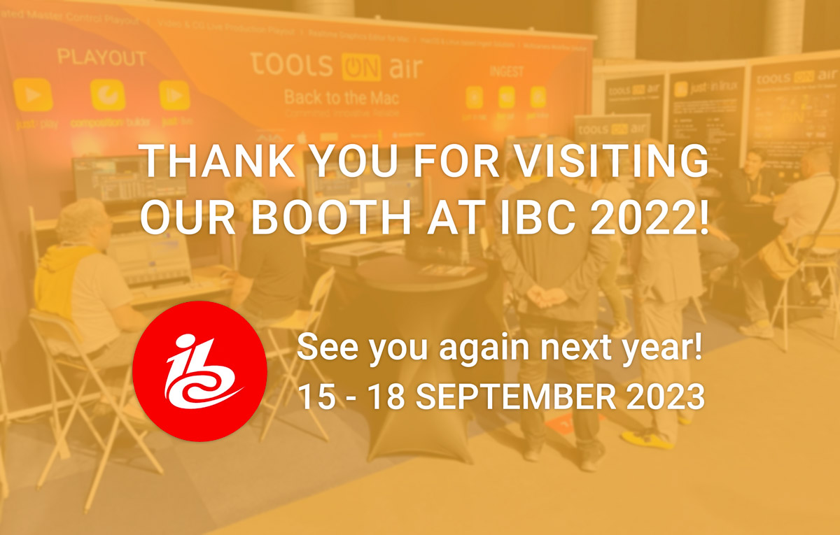 ToolsOnAir - IBC Show Success! Thank You for Visiting Our...