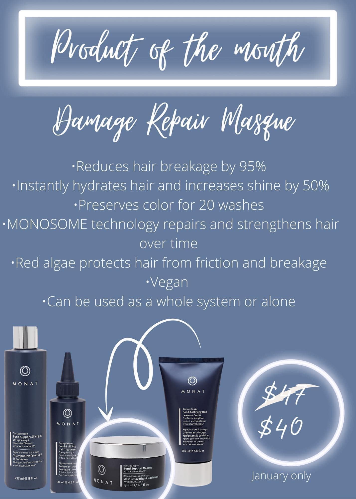 🌟 SHEGAIA Bondix Therapy® Hair Ampoule – Overview Product name