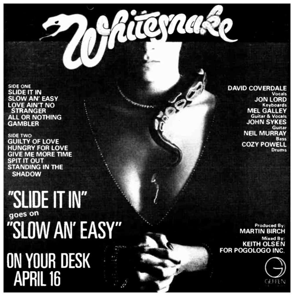 John Sykes featured on US version of Slide It In album