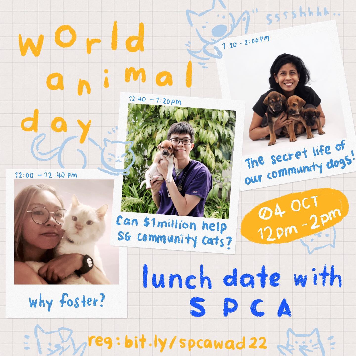 SPCA - LUNCH DATE WITH THE SPCA: WE TALK, YOU EAT SPCA WORLD ANIMAL DAY ...