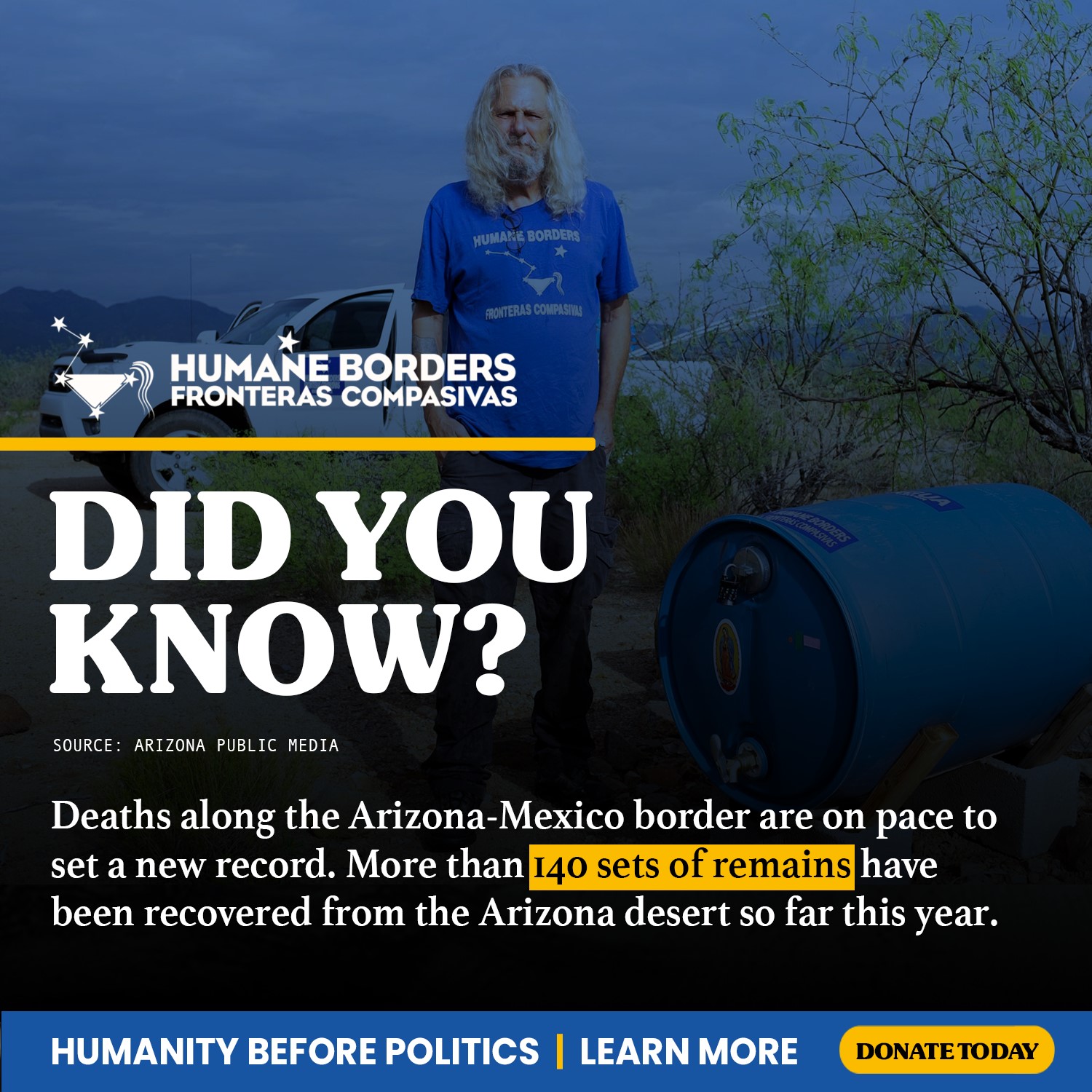 Humane Borders - The medical examiner who's responsible... | Facebook