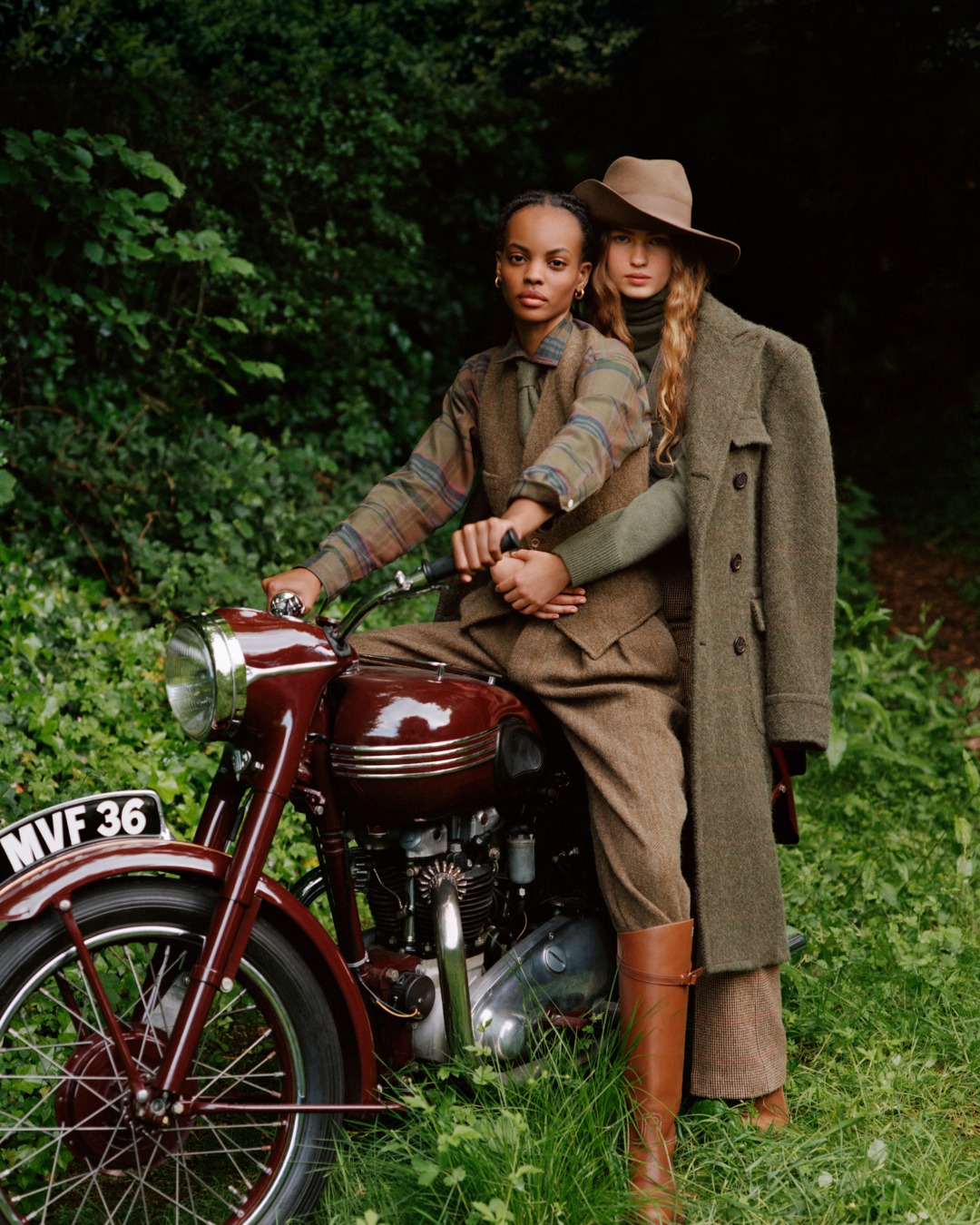 Ralph Lauren's 1977 fall collection in Times Square