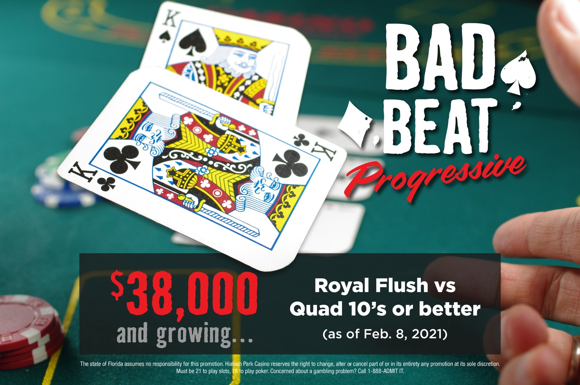 Hialeah Park - Don't miss out on the Bad Beat Progressive Poker ...