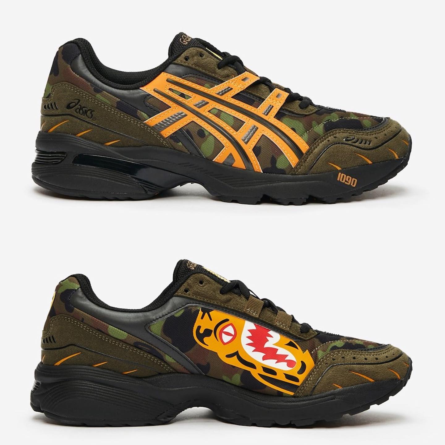 First Look at the BAPE x Asics Gel-1090 