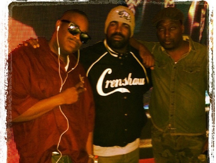 Greatness in the flesh!! @officialbigdaddykane @teacha_krsone