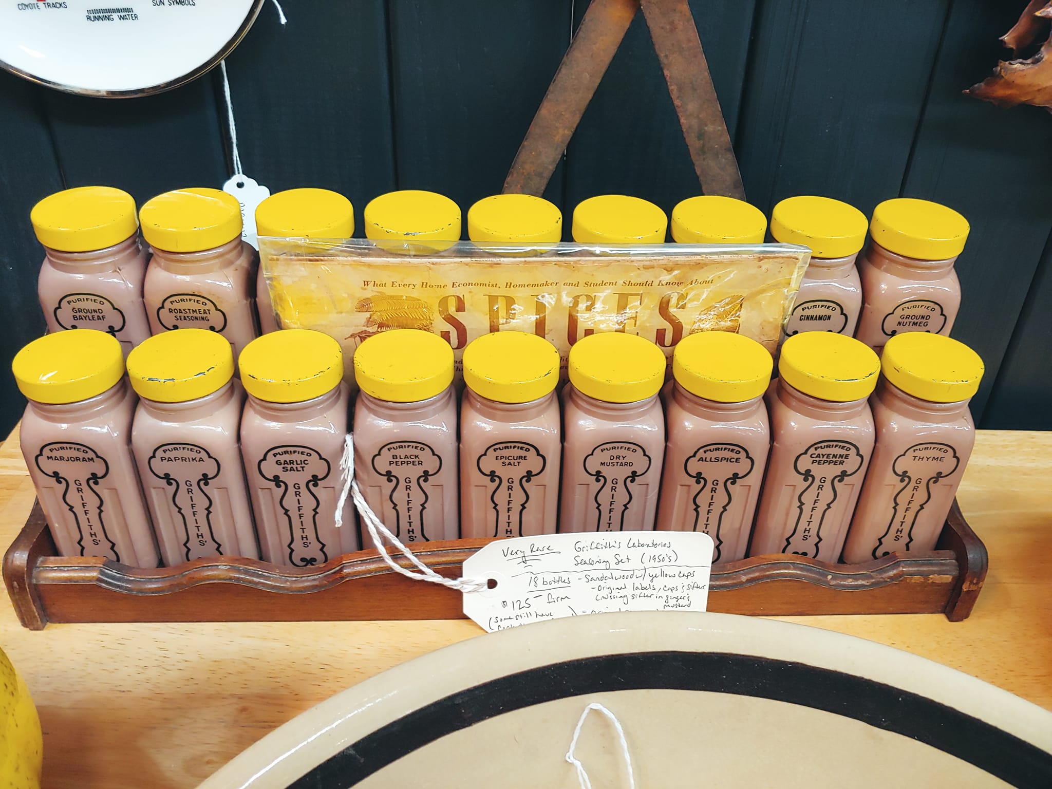 Vintage spice set found in Summerfield, NC antique store