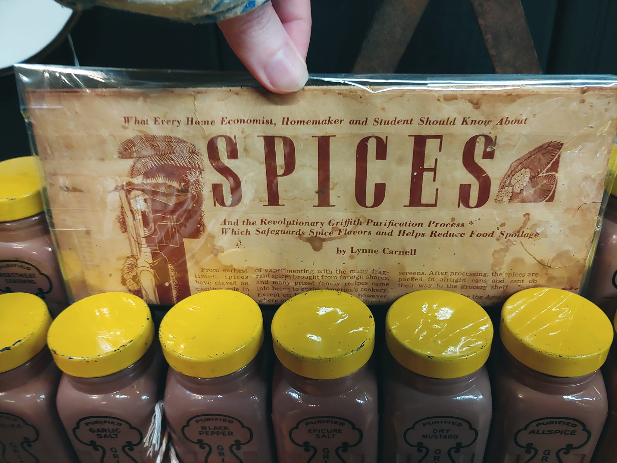 Vintage spice set found in Summerfield, NC antique store