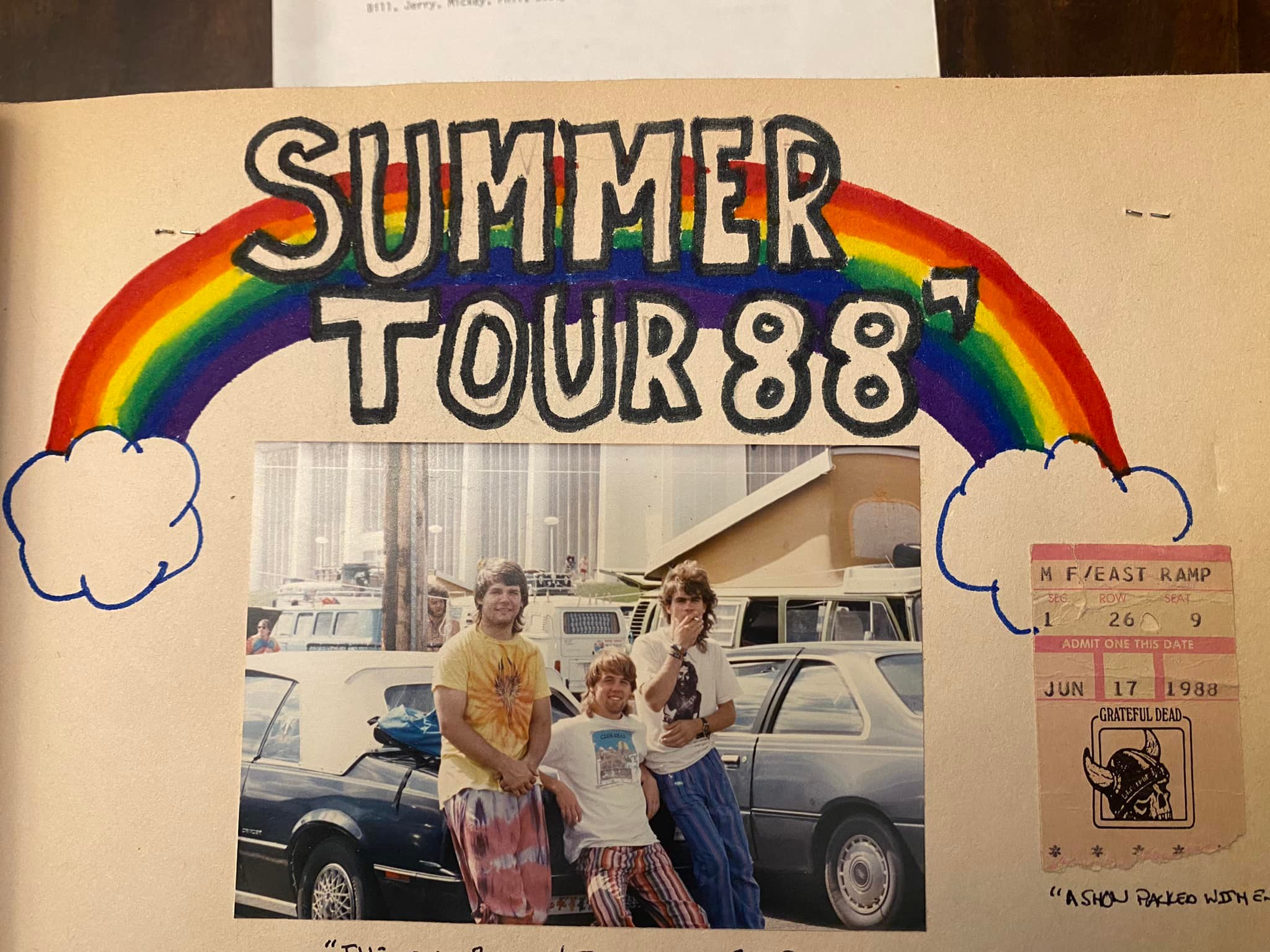Summer tour 1988 memories from Minnesota to Alpine Valley