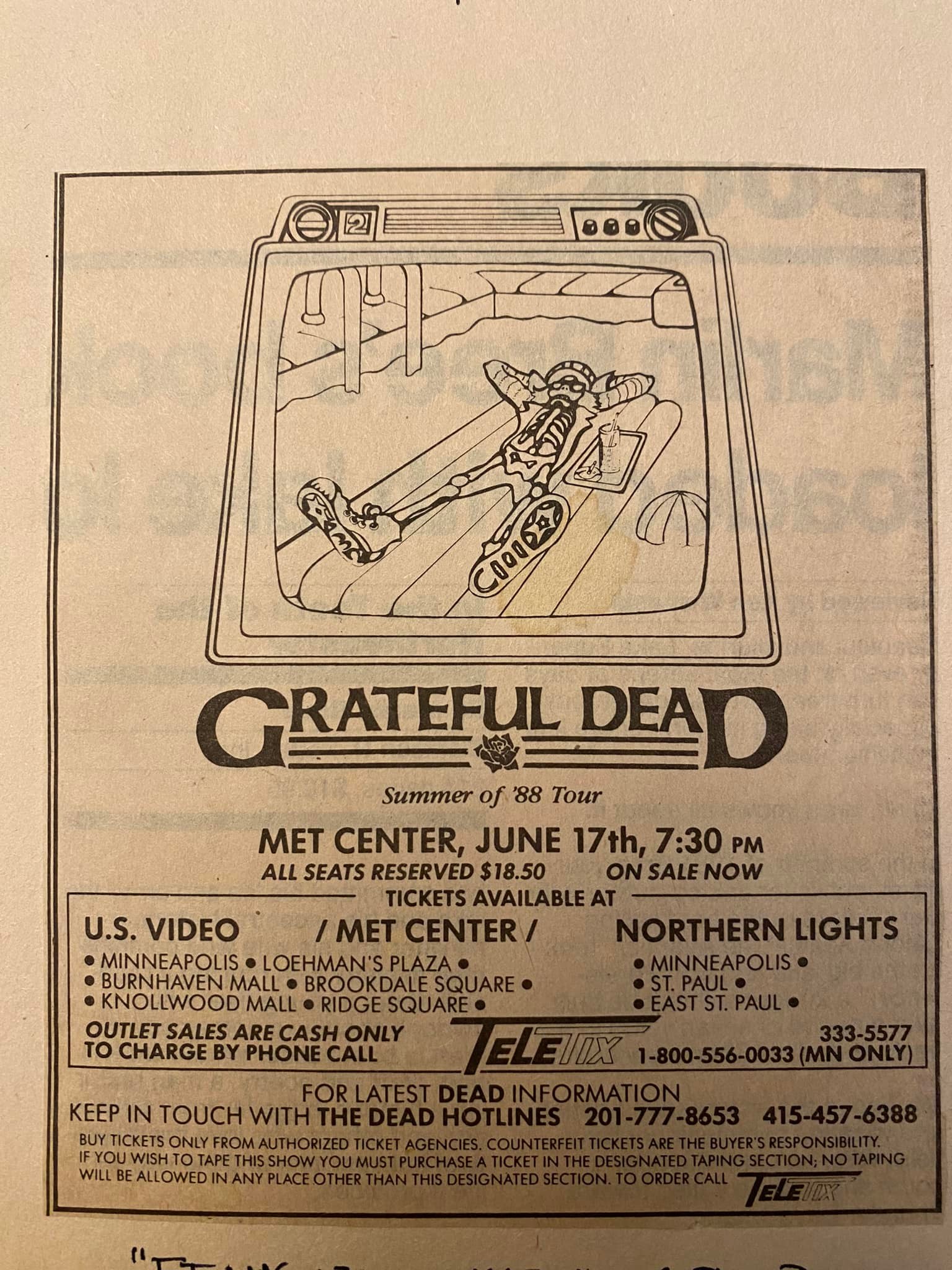 Summer tour 1988 memories from Minnesota to Alpine Valley
