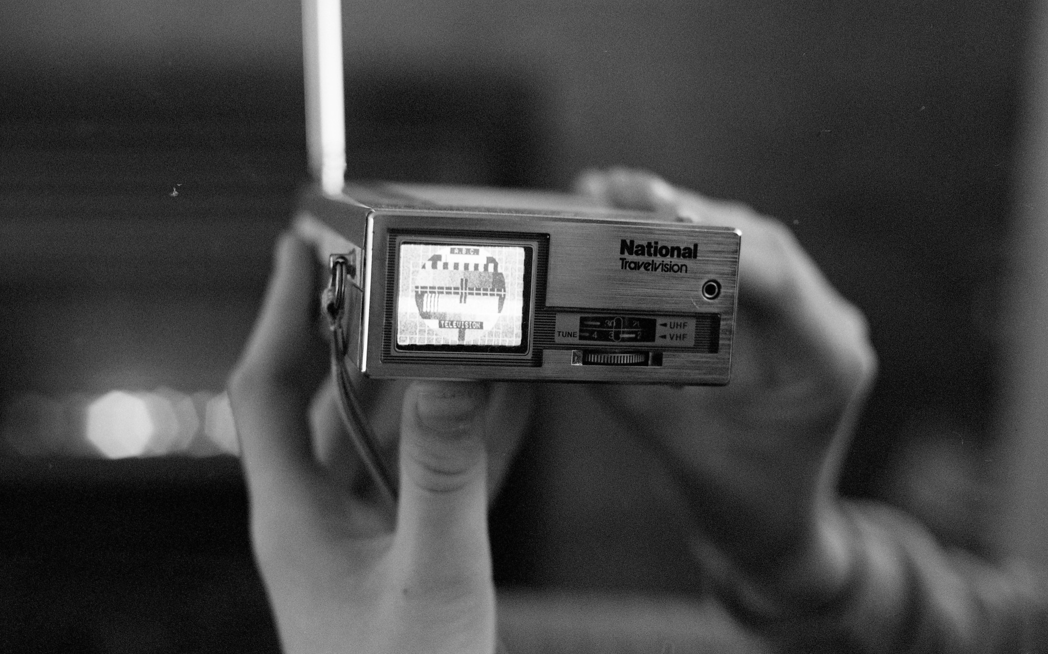 National TR-1010P Travelvision TV from the 80s