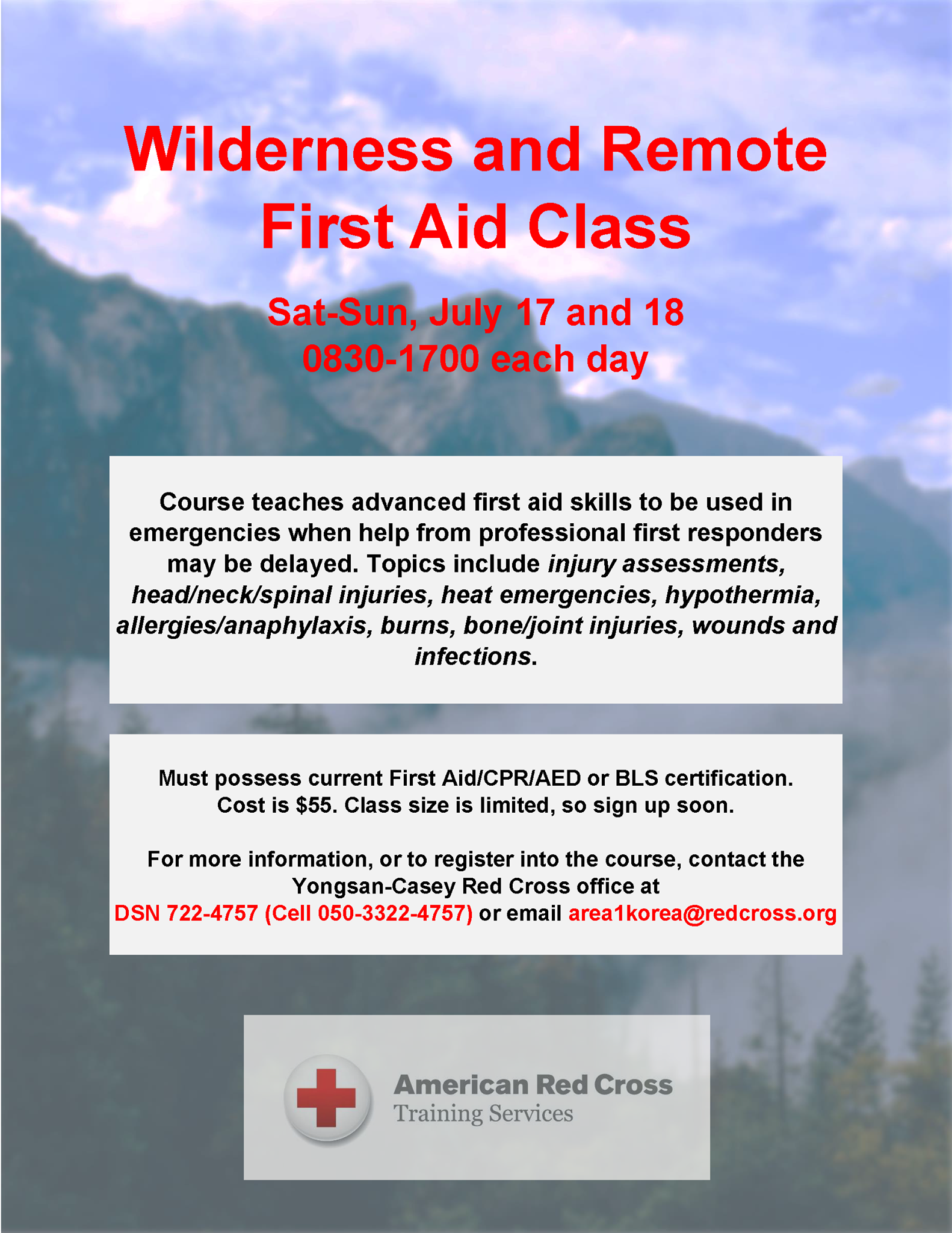 Take your first aid... - U.S. Army Garrison Yongsan-Casey