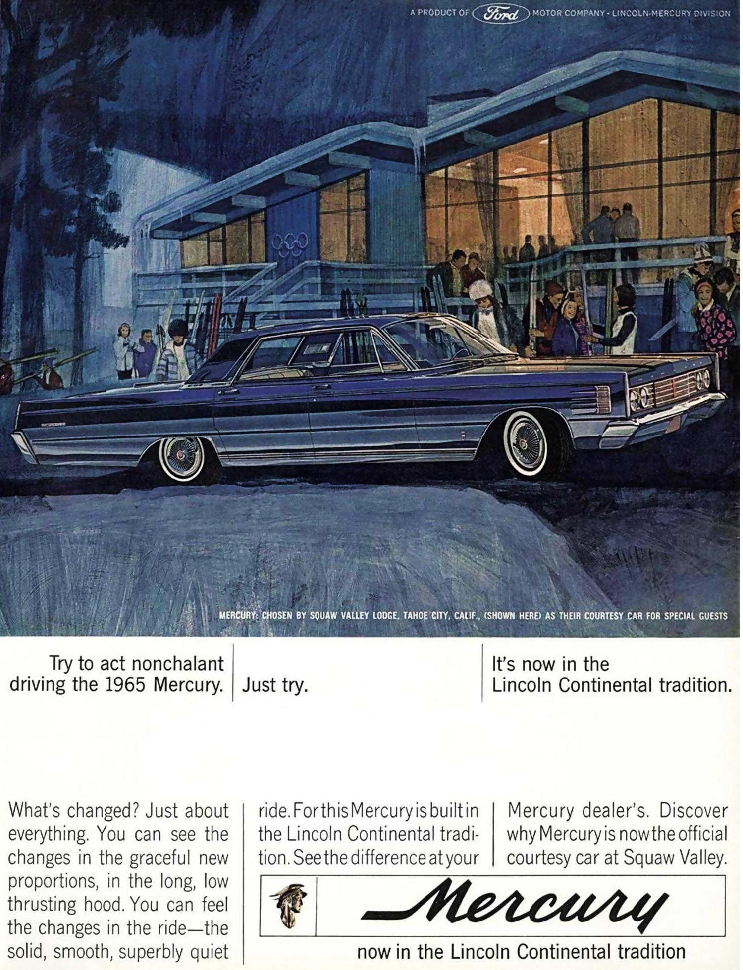 1965 Mercury Montclair 4Door Hardtop Ad. Esquire Magazine January