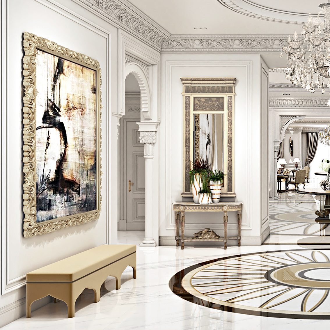 The hall is the entryway to your... - Alexandra Furniture.