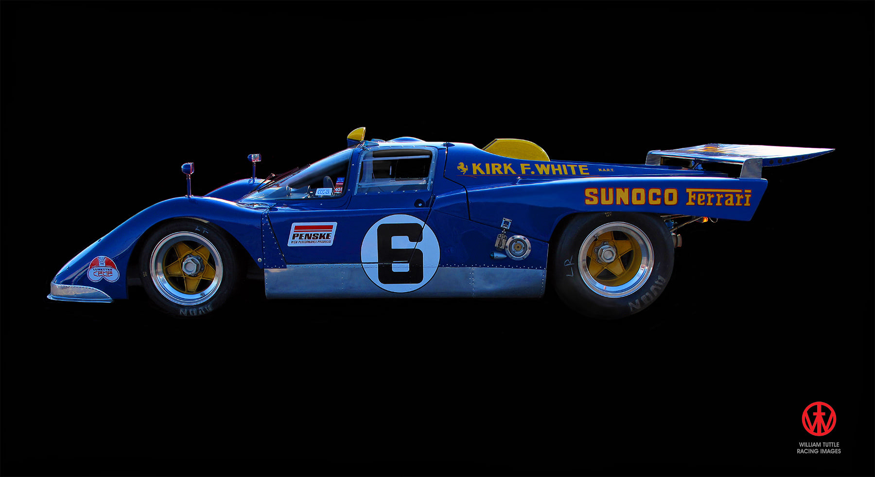 Kit Modello Ferrari 512M Coup&eacute; Le Mans 1971 Sunoco-Penske - Tameo MTG008 Scala 1/43