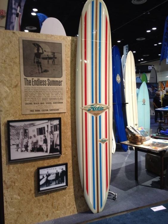 Hobie replica of Mike Hynson's board from Bruce Brown's 