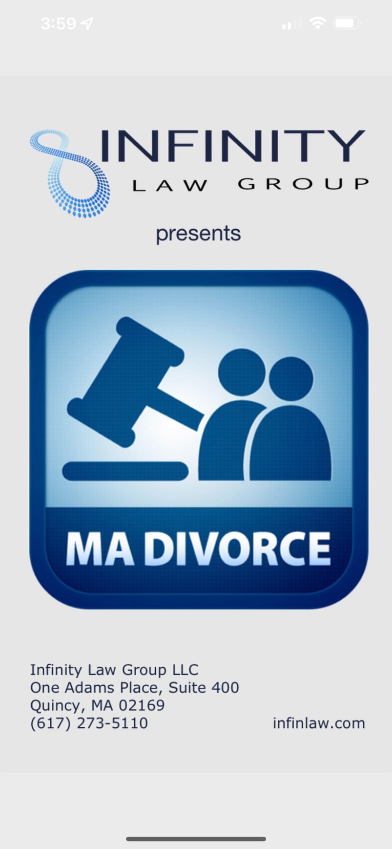 Our app has been updated to support... - Infinity Law Group