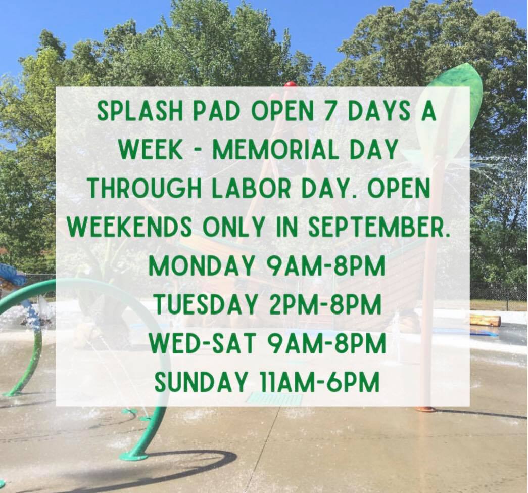 The Splash Pad 💦 has been very popular this summer☀️with all the hot 🥵 ...