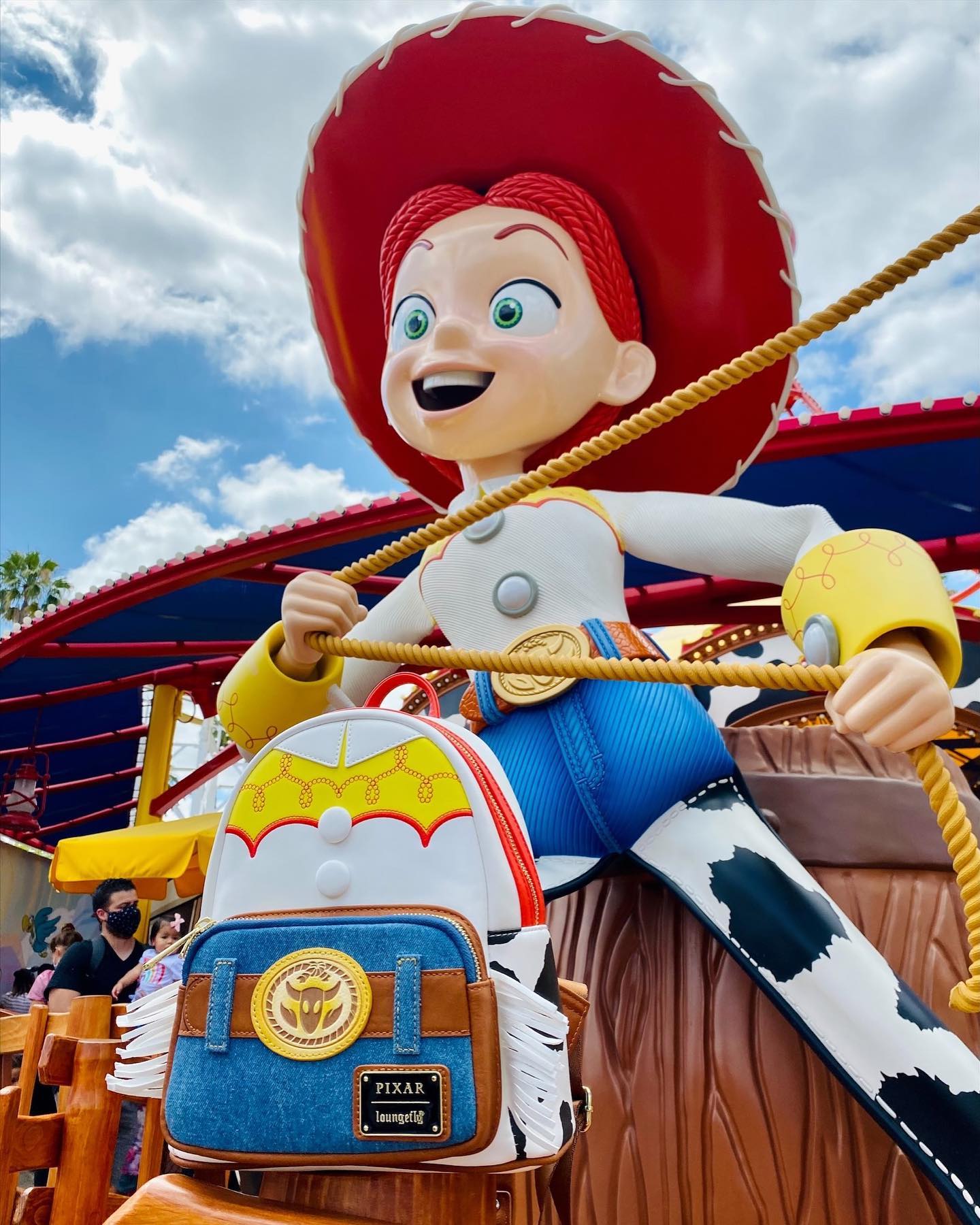 jessie toy story loungefly mini backpack Disney Pixar Moment & Buzz Jessie and Buzz are back together Toy Story Loungefly Jessie Backpack