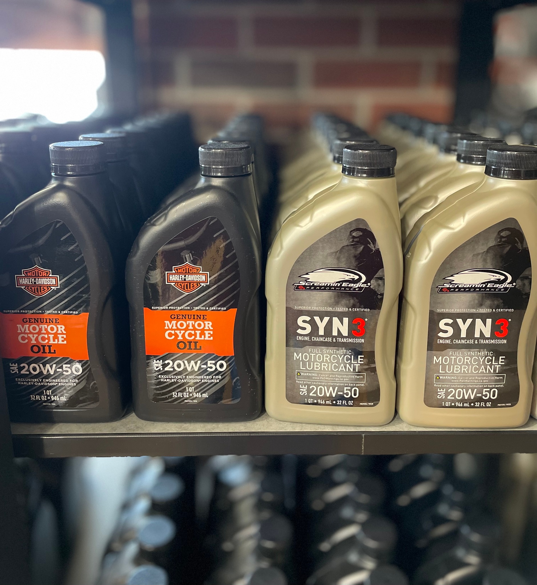 Harley-Davidson oil preferences: syn3 20-50 vs blend 15-50