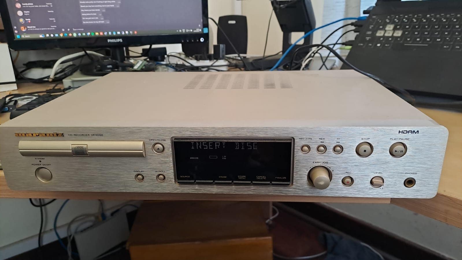 Rare gold Marantz DR 6000 CD recorder. When the Marantz DR6000 was