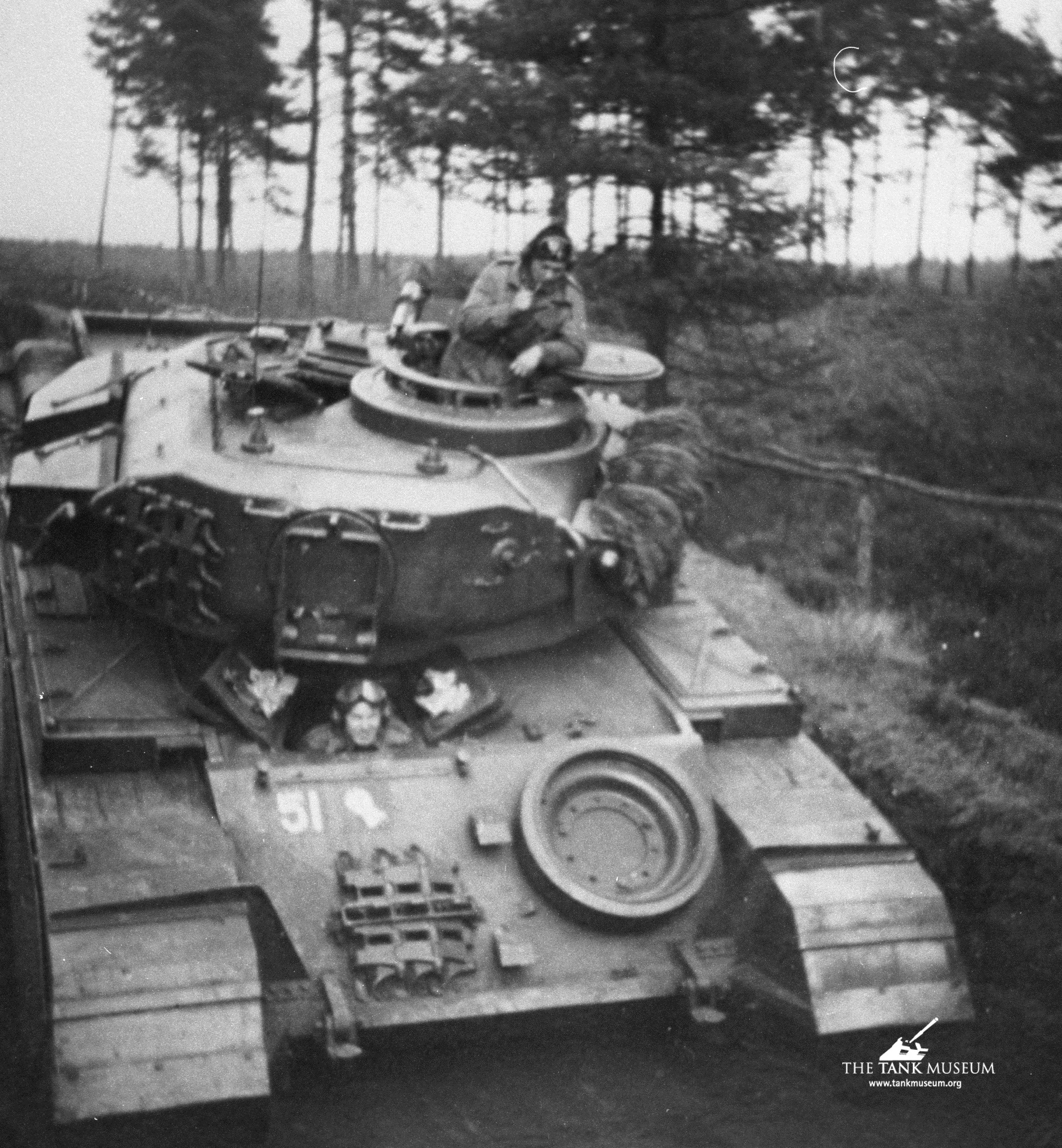 The Tank Museum - The round hatch above this Centurion...