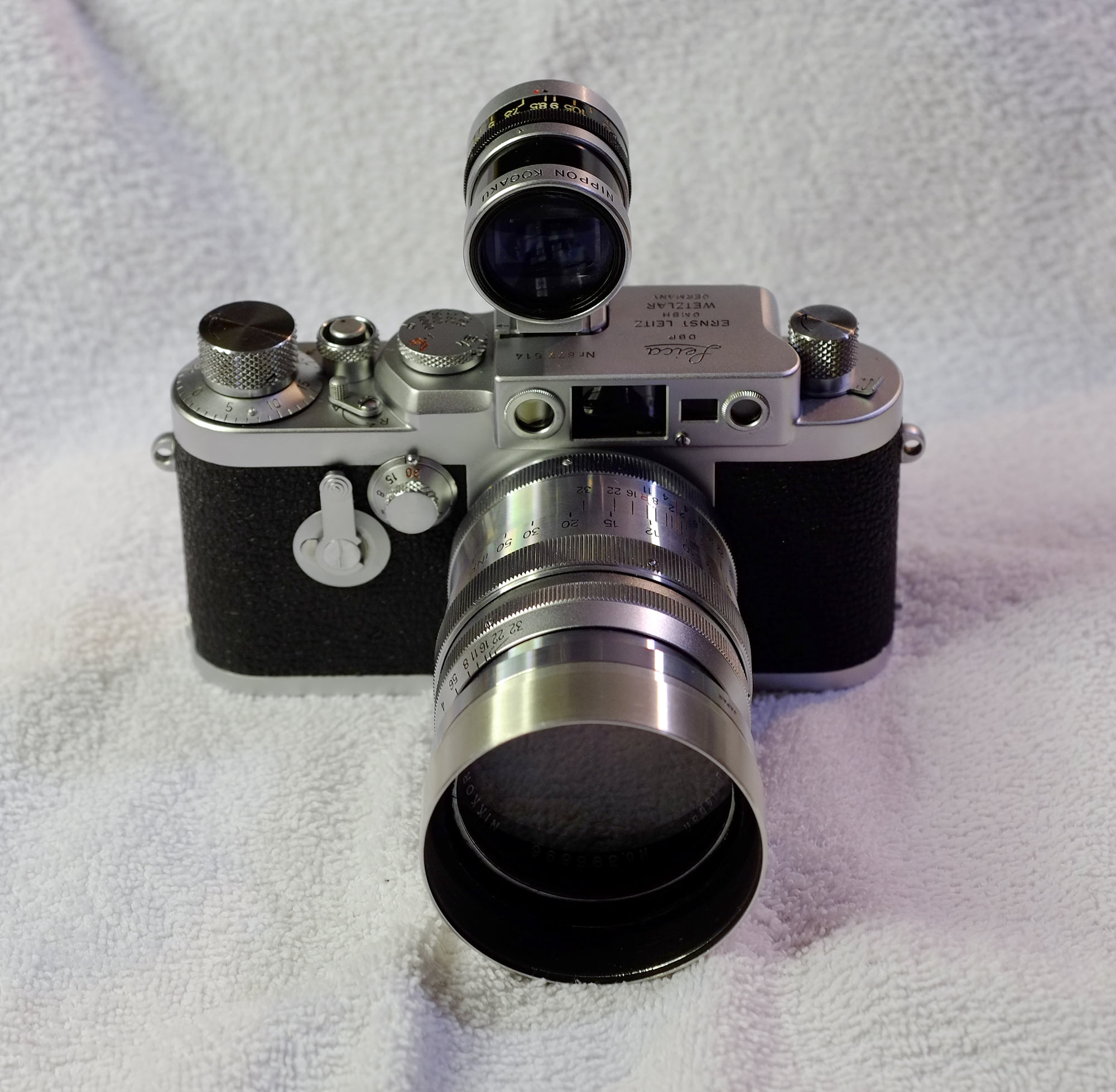 National optical trinol anastigmat lens on leica camera