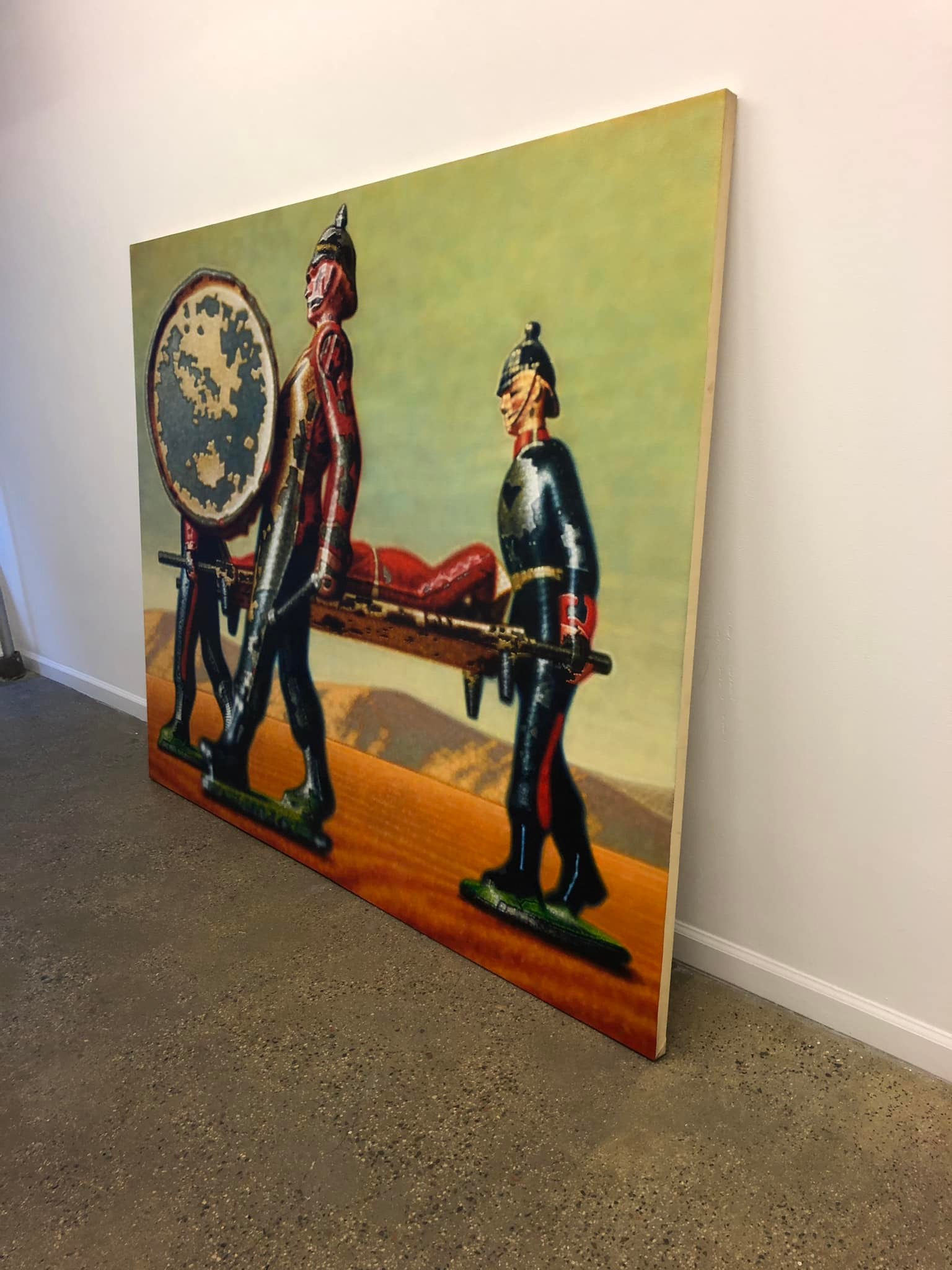 Installation preview of new paintings from Yuriko Shirou Yuriko