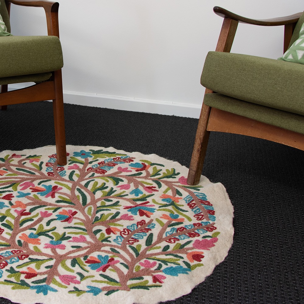 A beautiful felted numdha rug will... - Trade Aid New Zealand