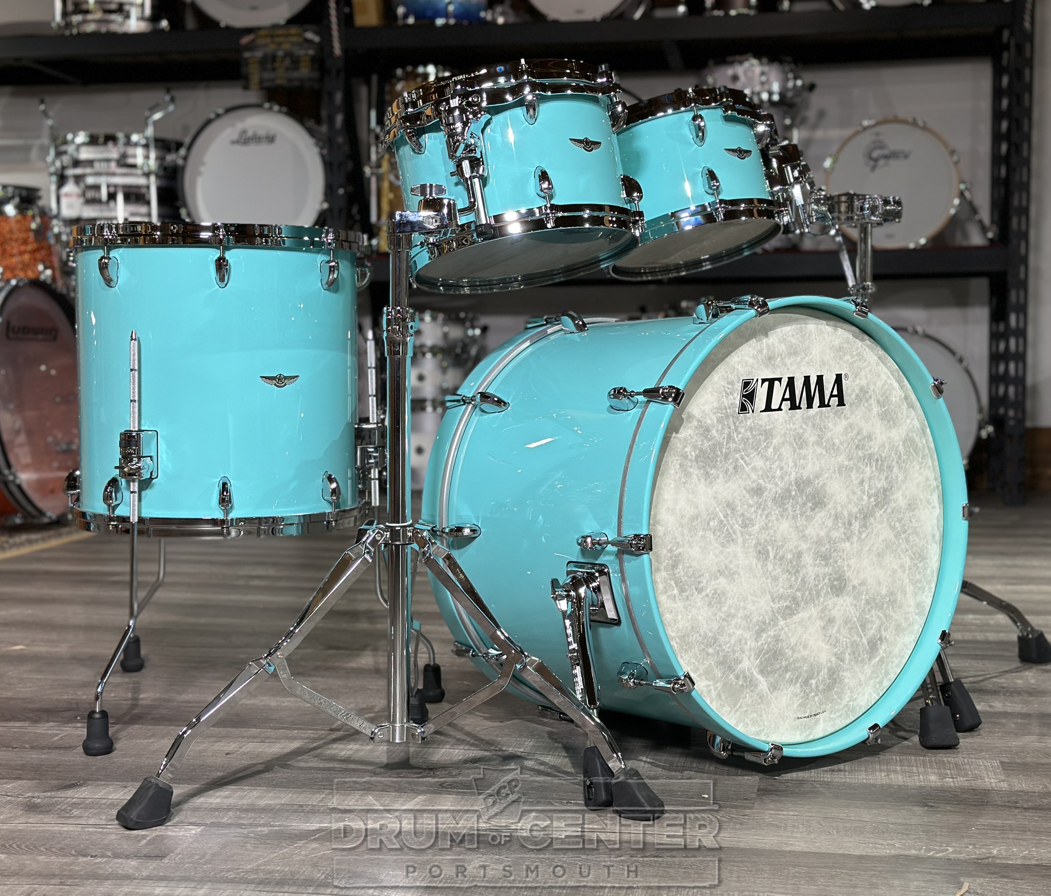 Vibrant Tama Star Walnut drum finishes