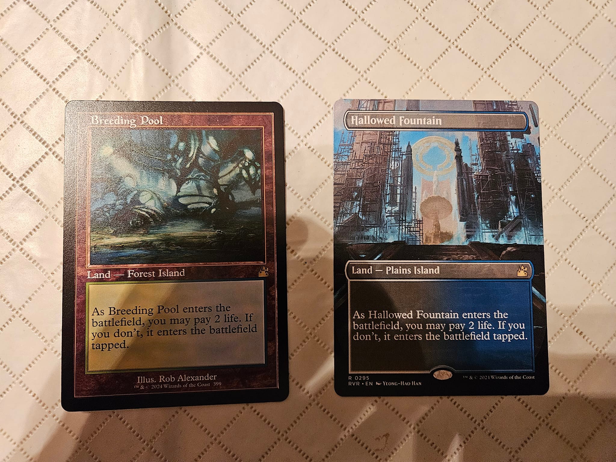 Ravnica Remastered pulls: 8 shocklands, 3 Teysas