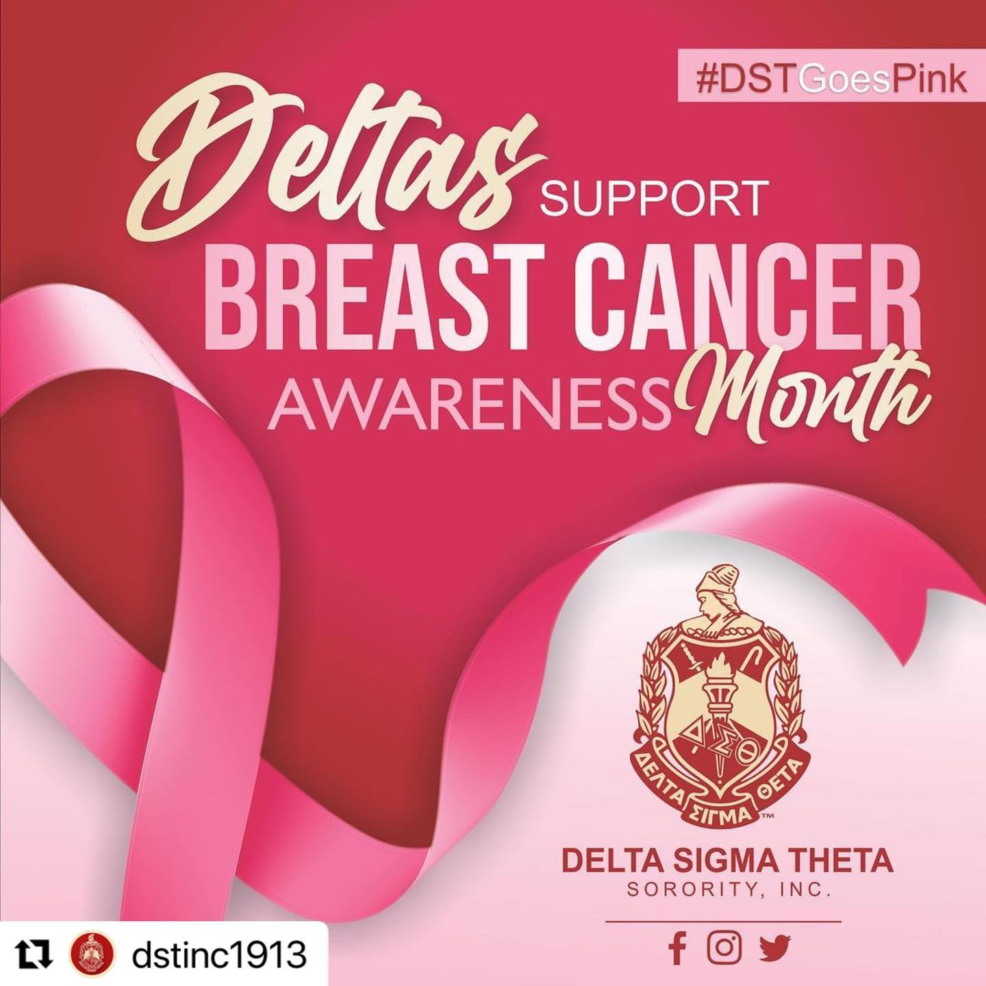 This October, Delta Sigma Theta is going pink… yes. PINK! In support of ...