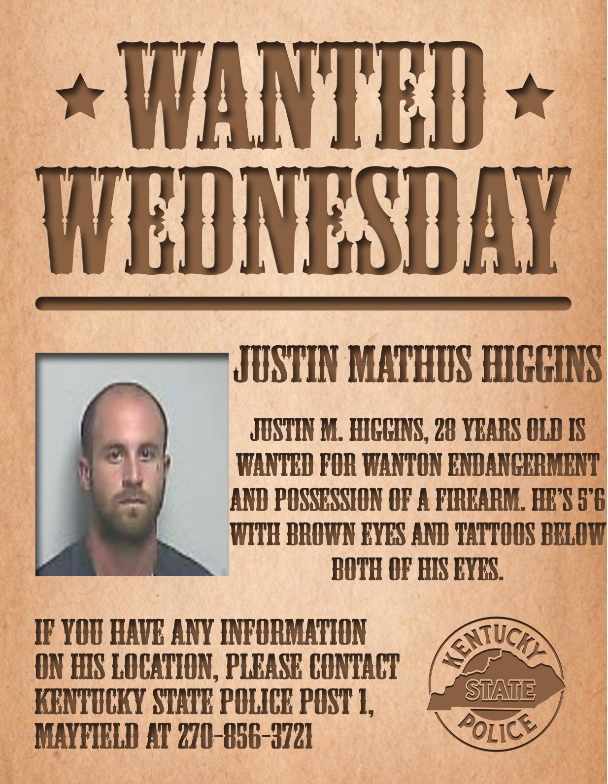*SHARE* #WantedWednesday KSP is... - Kentucky State Police