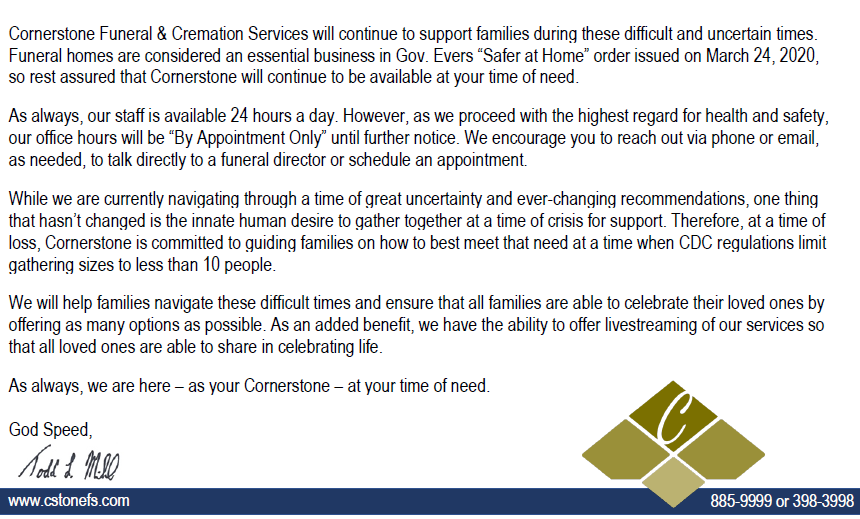How to Choose Cornerstone Funeral Home in Beaver Dam, WI