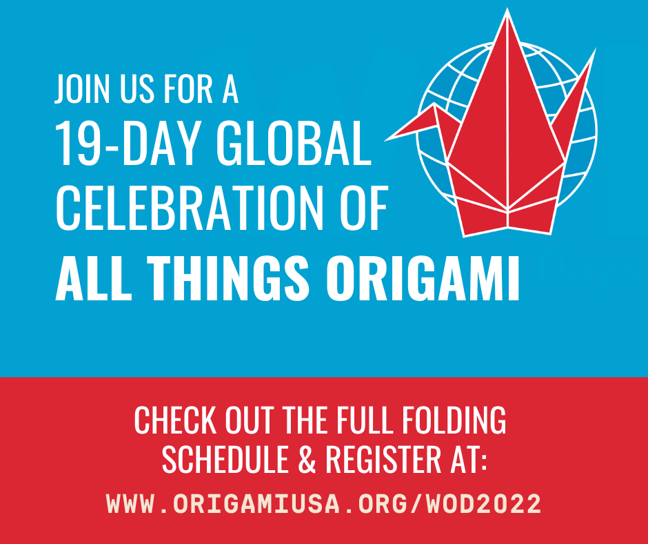 OrigamiUSA - 4 days till the start of World Origami Days 2022 - Book ...