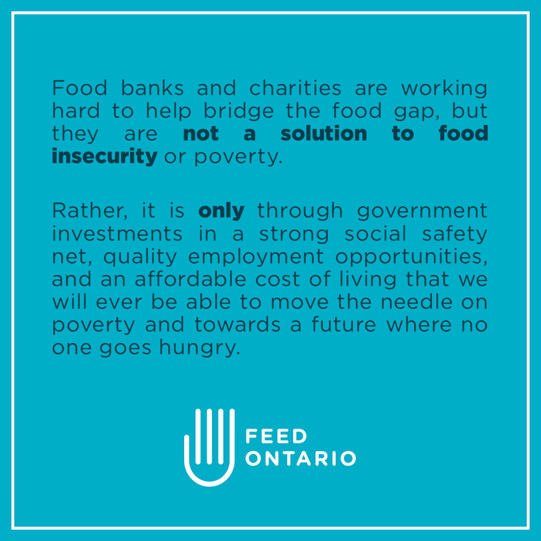 A recent report by Second Harvest... - Hamilton Food Share