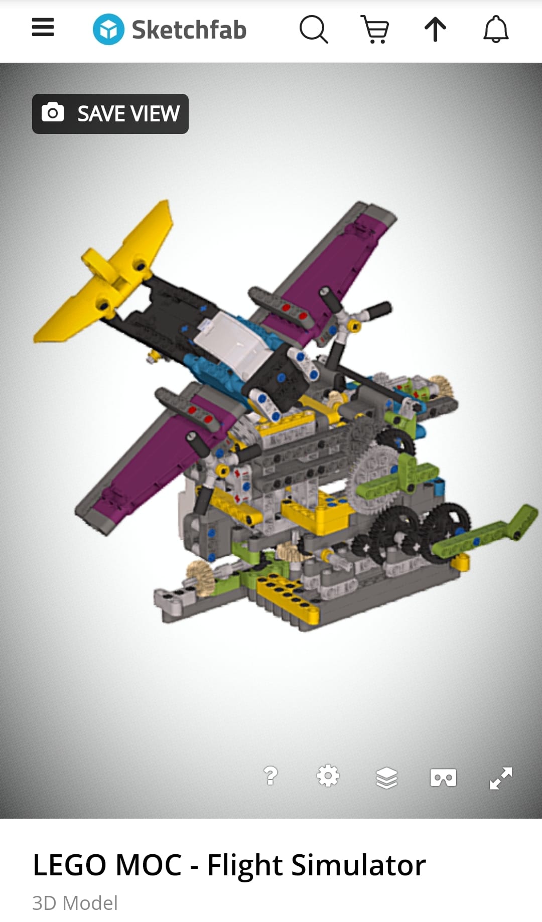 Zumaidi - 3D View of my LEGO MOC - The Flight Simulator - https ...