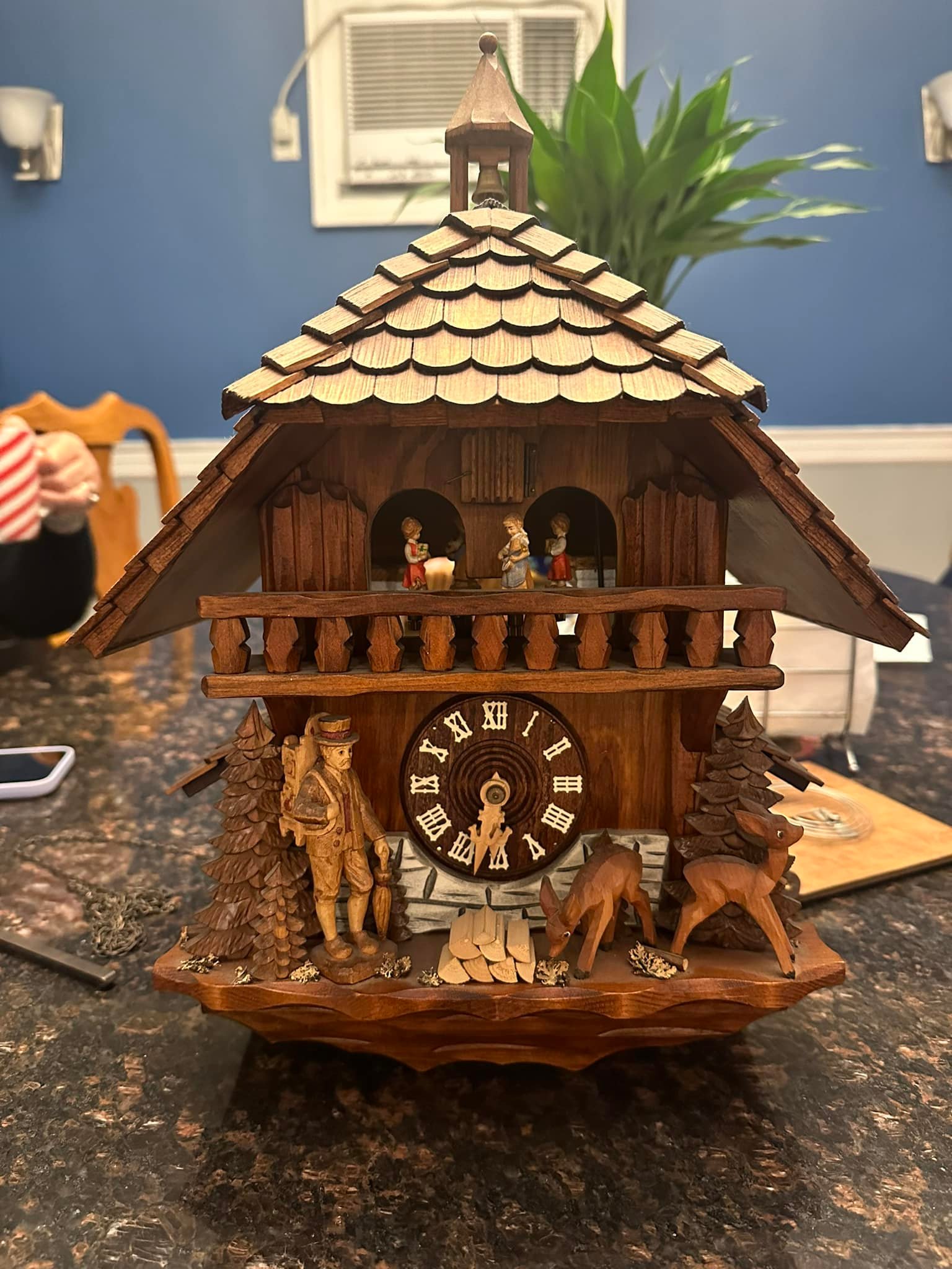 What is the information and specs of a one day cuckoo clock made