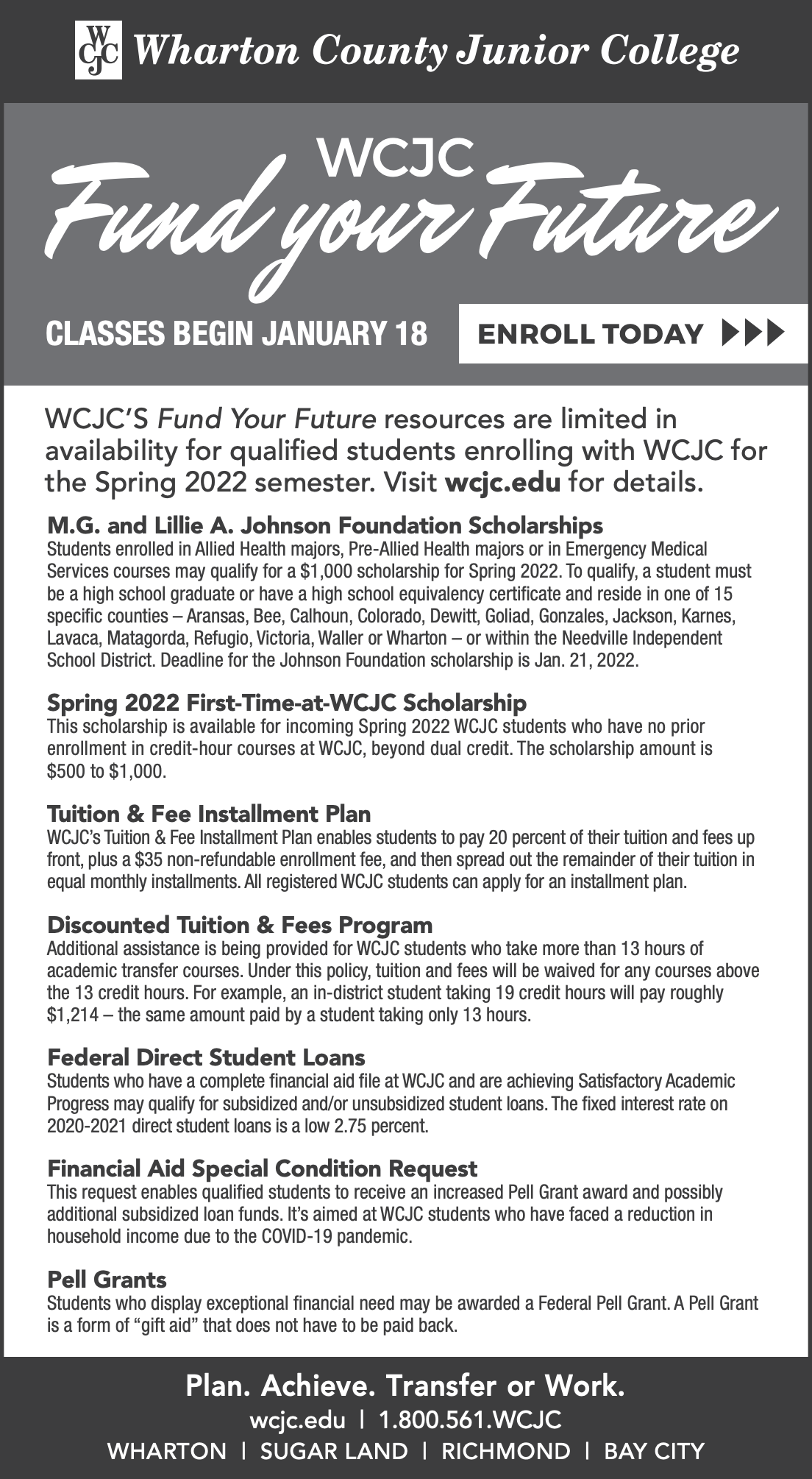 The WCJC – Fund Your Future initiative... - Fort Bend Herald | Facebook