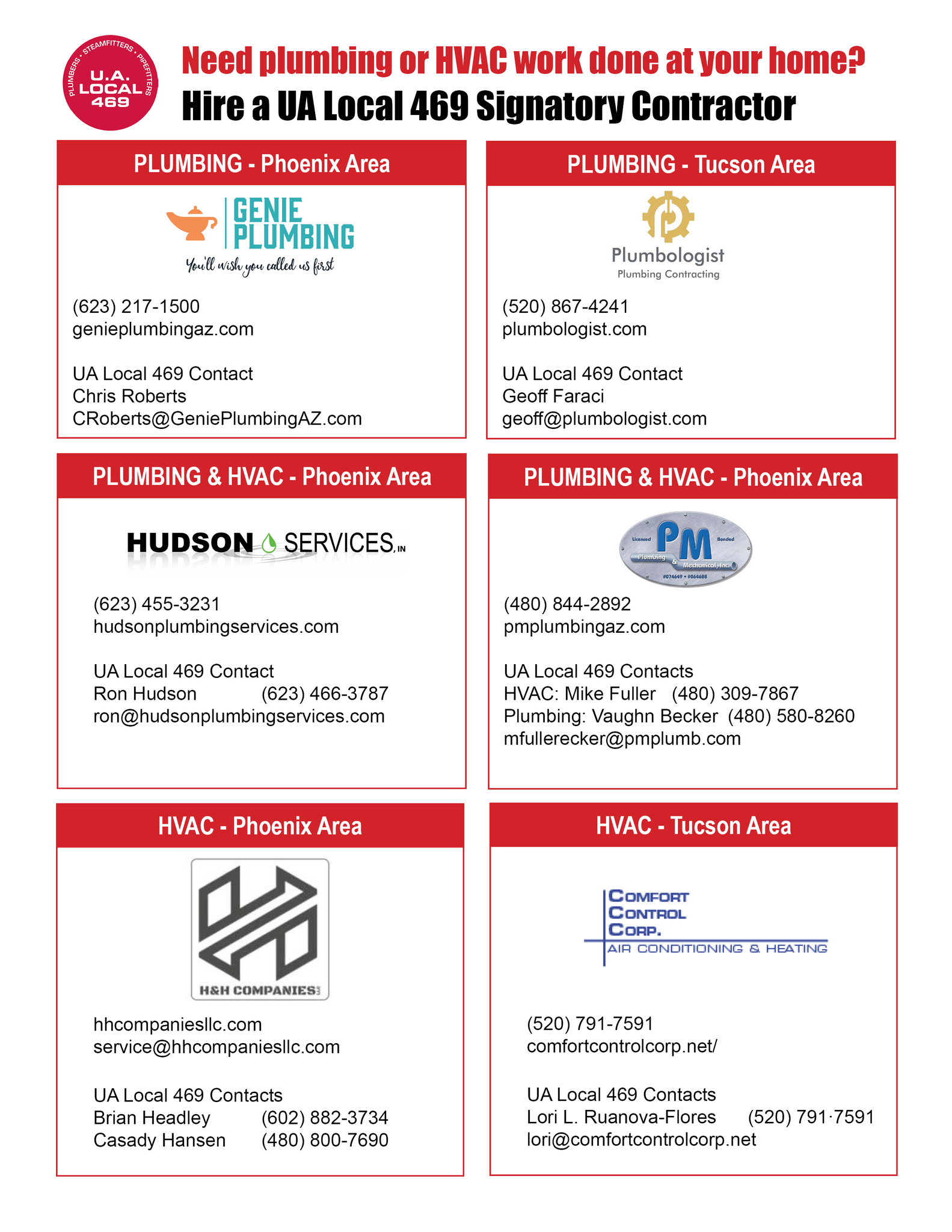 UA Plumbers and Pipefitters 469 - Home