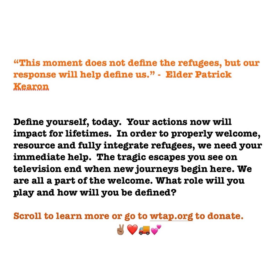 We welcome where peril... - The Welcome to America Project | Facebook