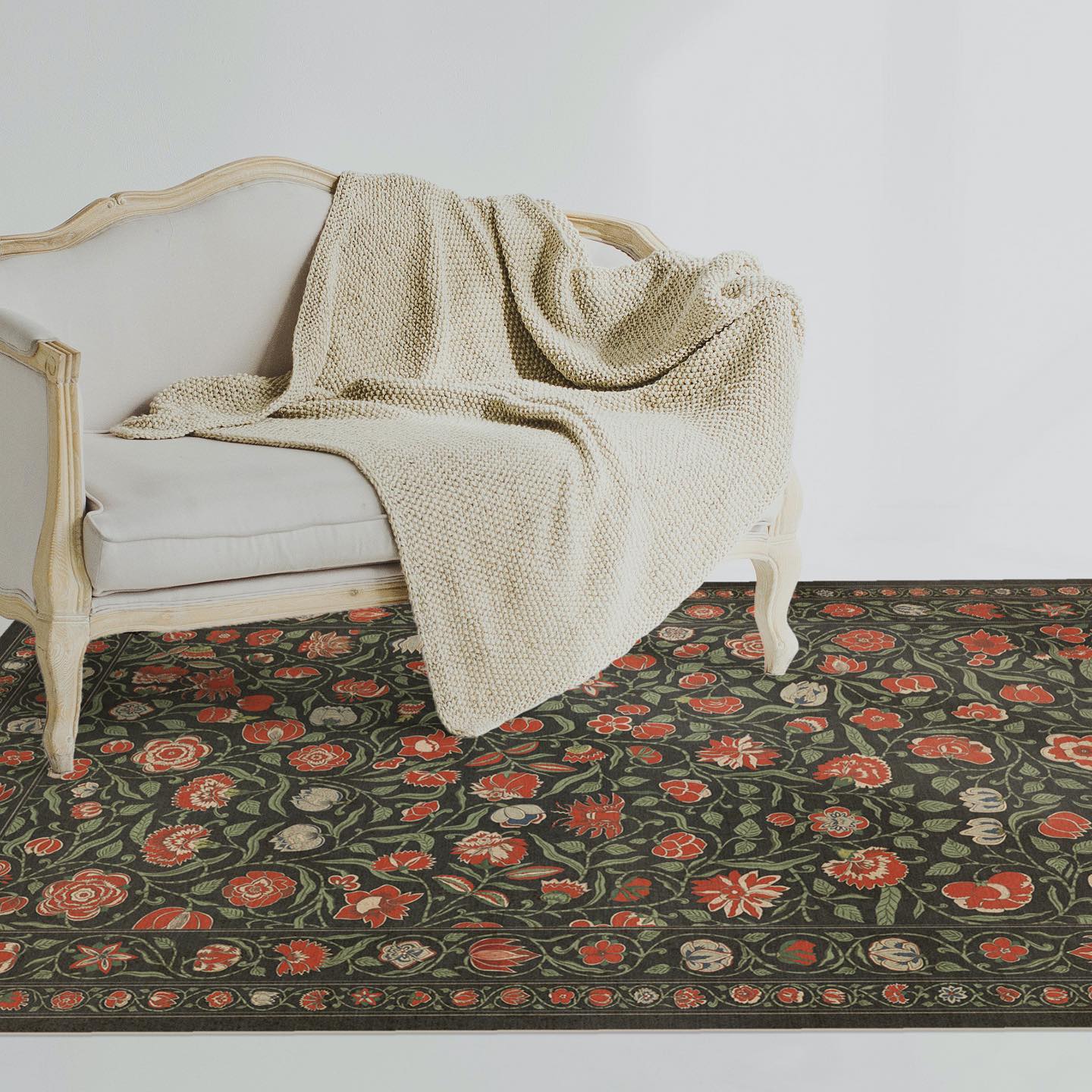 What era are these vinyl mats from and what type of flooring is 