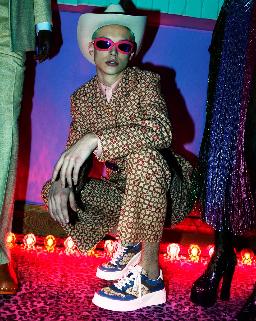 In Alessandro Michele's Love Parade collection, an archival blue
