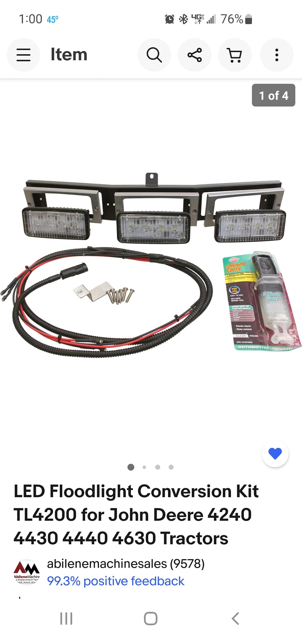 What LED lights are recommended for a 4440 upgrade?