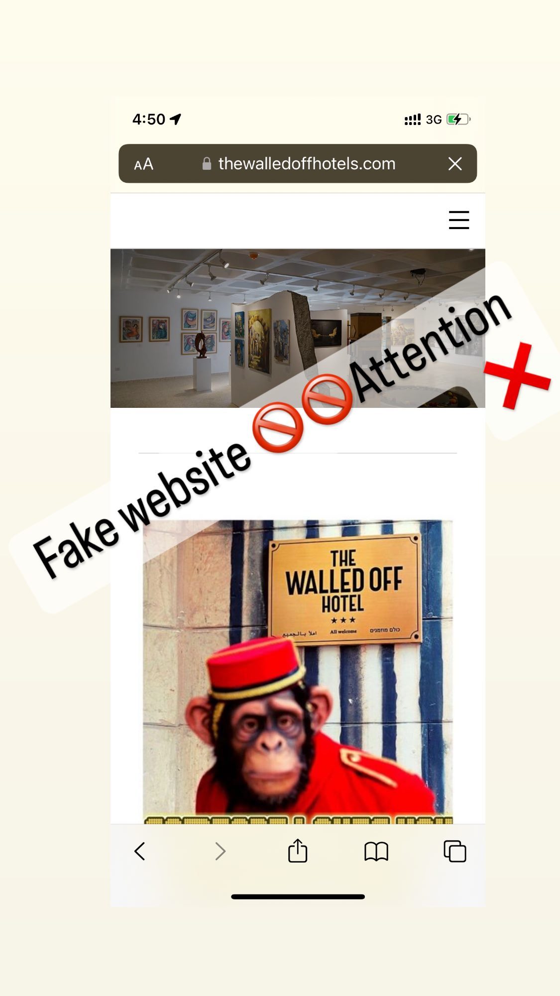 Please be aware of FAKES. The authentic website for Banksy's