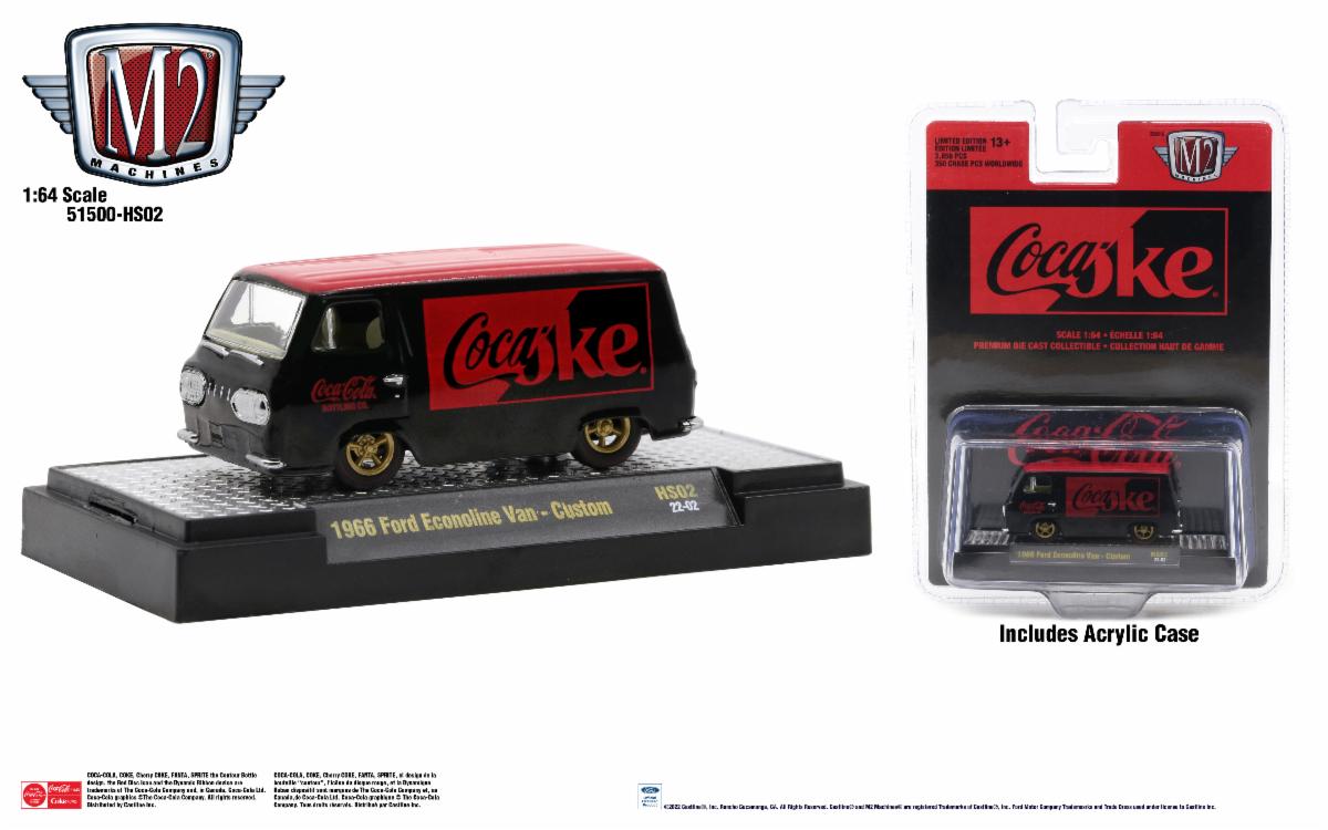 M2 Machines 1963 Ford Econoline van in semi-gloss black