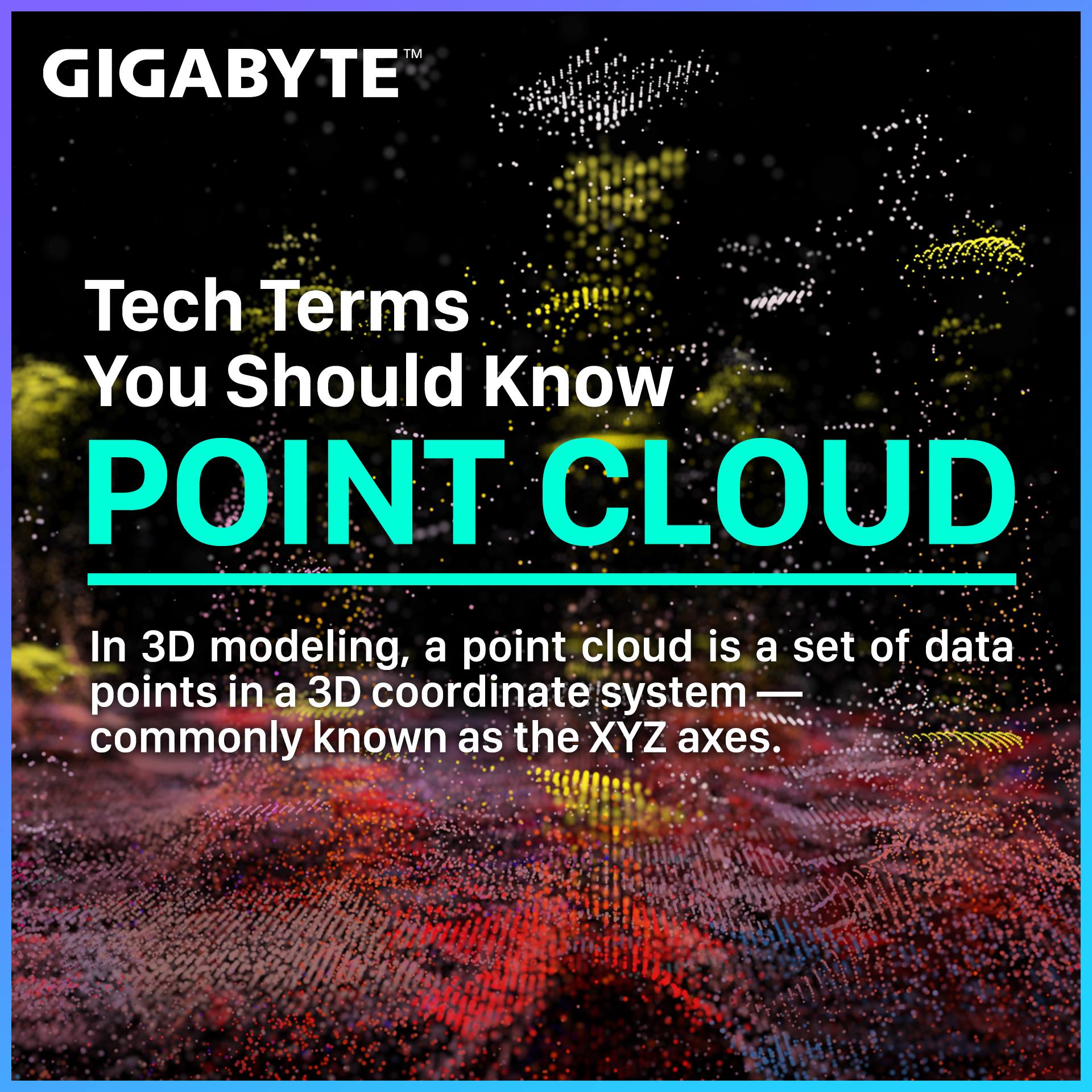 GIGABYTE - What is a Point Cloud? In 3D modeling, a point... | Facebook