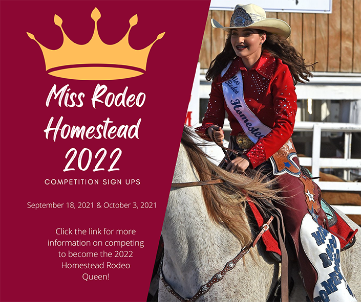Homestead Rodeo - Calling all girls ages 15-22; NOW IS YOUR CHANCE ...