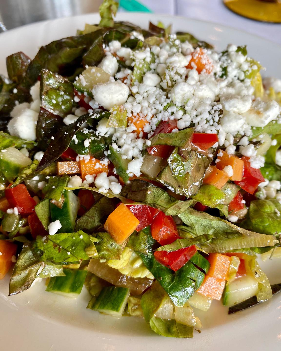 What is the name of the salad dressing used at Little Red Barn Steakhouse?
