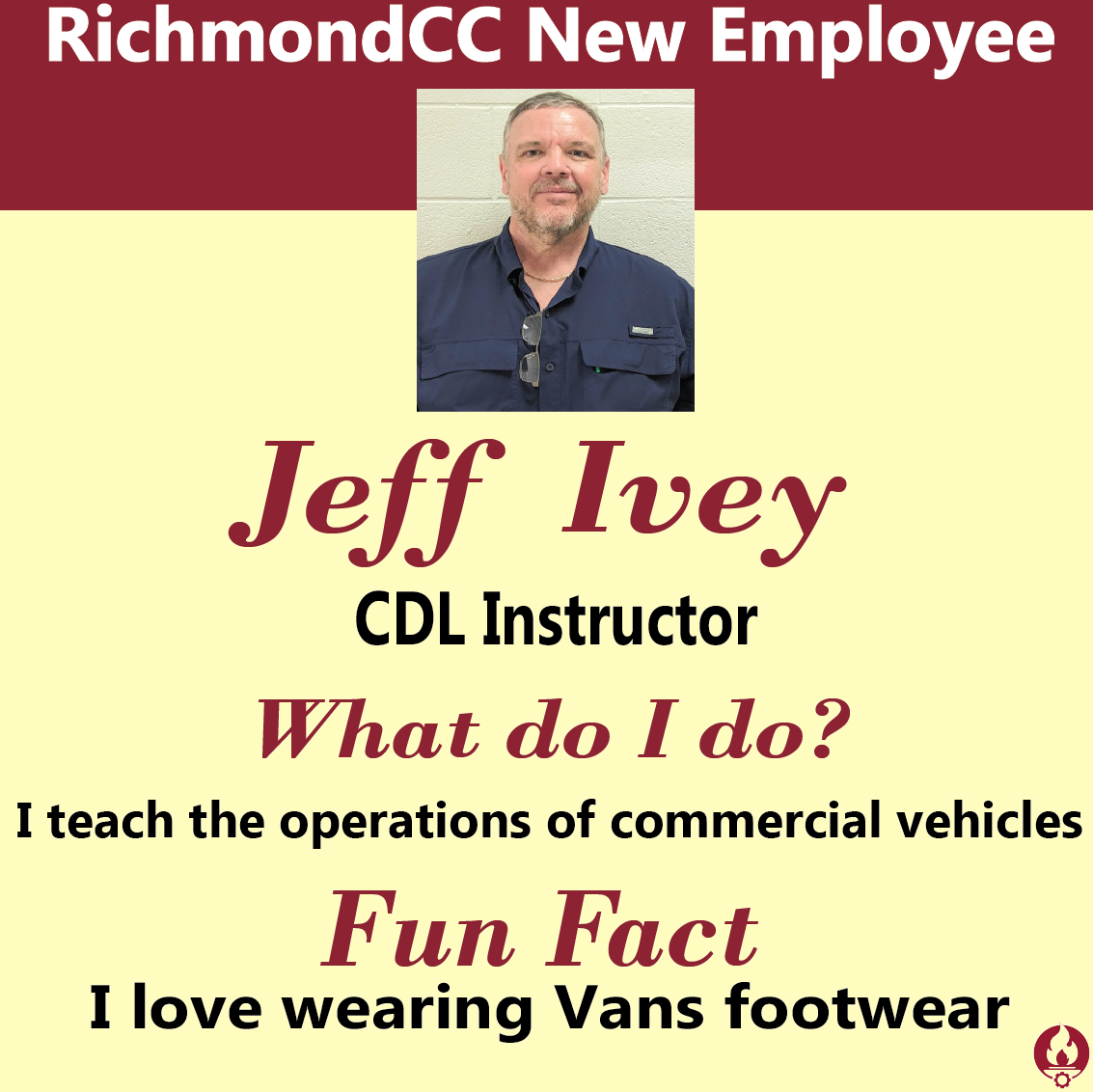 Richmond - This week's employee spotlight is Jeff Ivey. Jeff is a CDL ...
