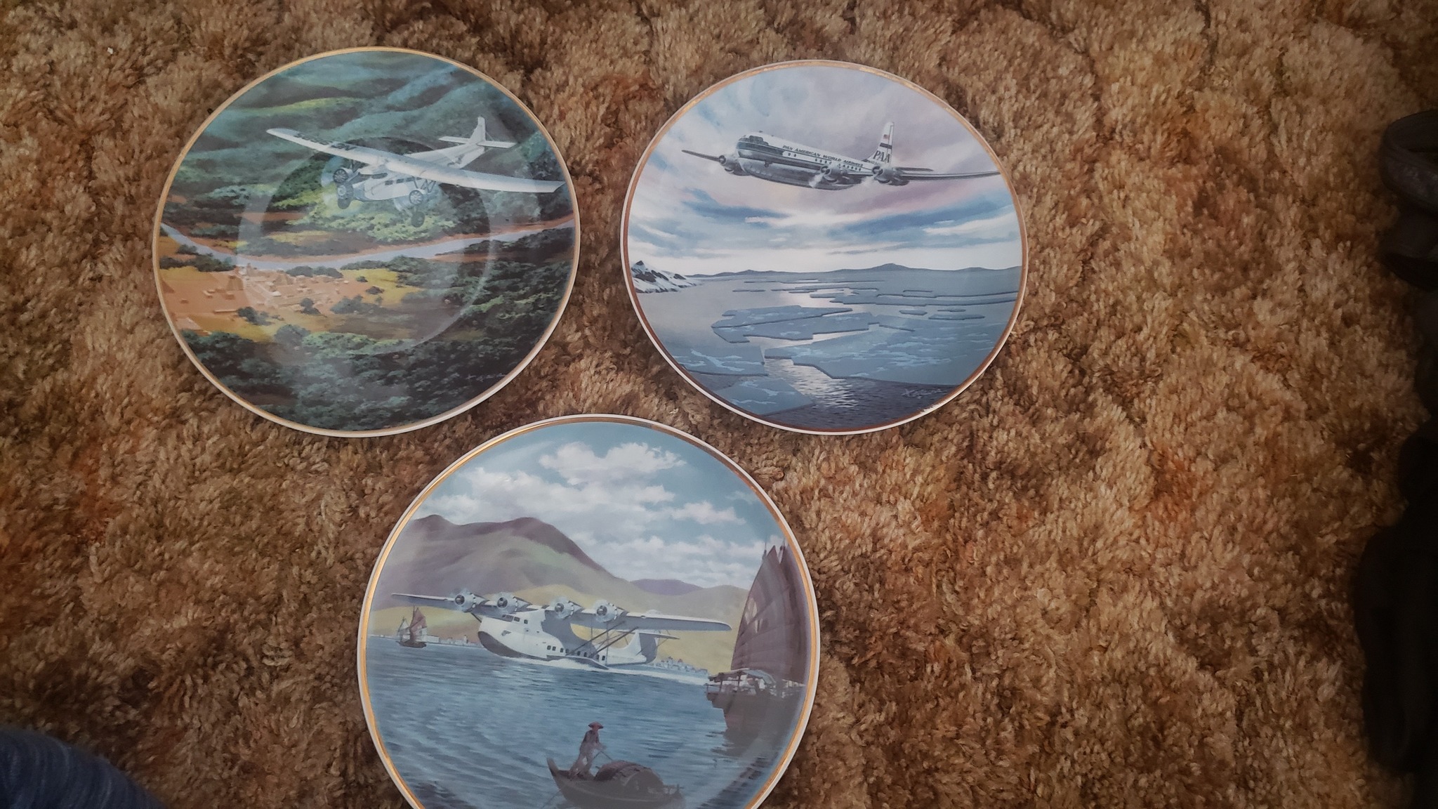 パンナム航空　絵皿　６枚セット　PAN AM Where to find complete set of PanAm first class plates?